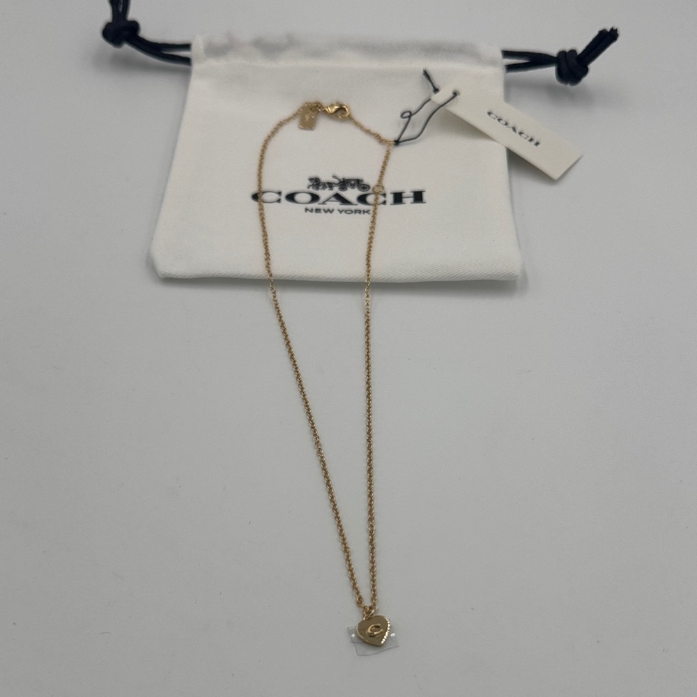 Coach Gold-Tone Pendant Necklace